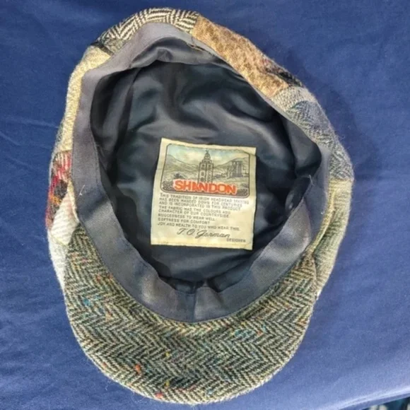 Vintage Shandon Patchwork Classic Flat Cap from Ireland - Picture 7 of 9